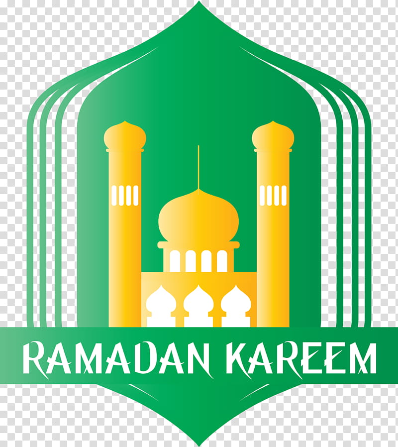Ramadan Kareem Ramadan Ramazan Logo Green Meter Line Area