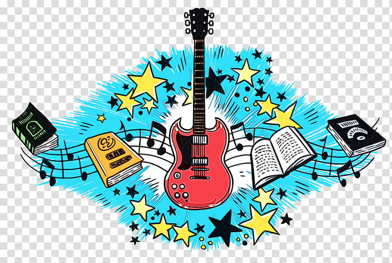 Guitar, Watercolor, Paint, Wet Ink, Library, Jefferson Street, Perth Amboy Free Public Library, Translation transparent background PNG clipart