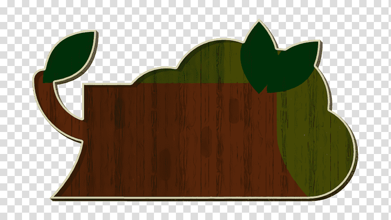 Log icon Nature flat color icon, Cartoon, M083vt, Leaf, Green, Wood, Tree transparent background PNG clipart