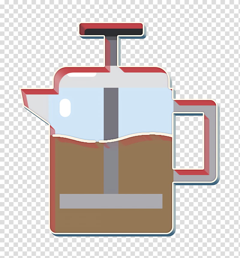 French press icon Food and restaurant icon Coffee Shop icon, Logo transparent background PNG clipart