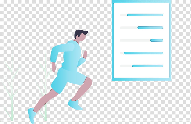 aqua turquoise standing teal azure, Fitness, Sport, Man, Running, Watercolor, Paint, Wet Ink transparent background PNG clipart