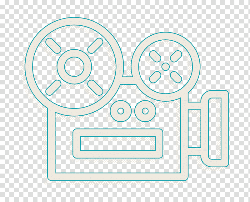 Video camera icon Film icon Cinema Elements icon, Text, Logo, Alexandria transparent background PNG clipart