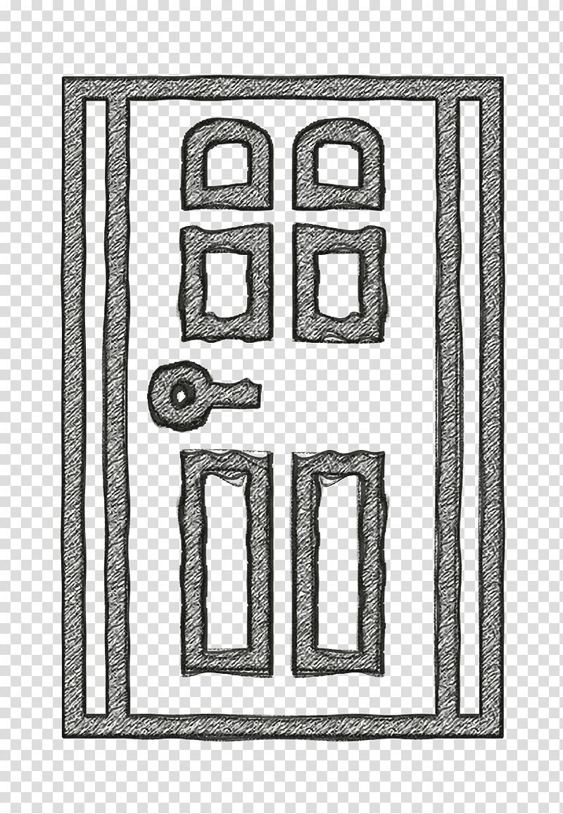 Construction icon Door icon, Drawing, Black And White
, Frame, M02csf, Meter, Number transparent background PNG clipart