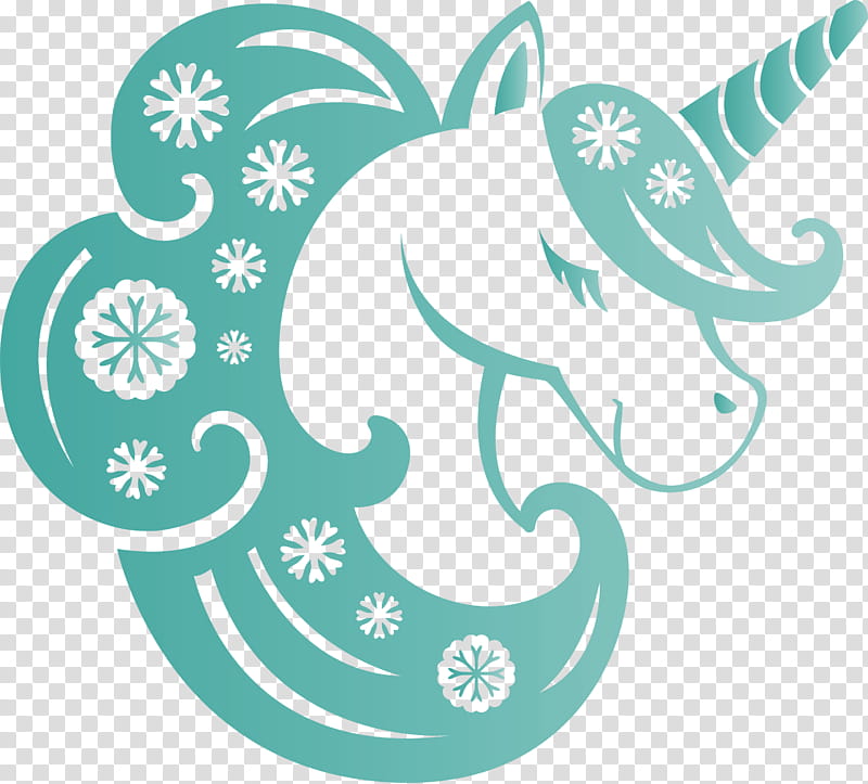 unicorn Christmas Unicorn, Aqua, Turquoise, Teal transparent background PNG clipart