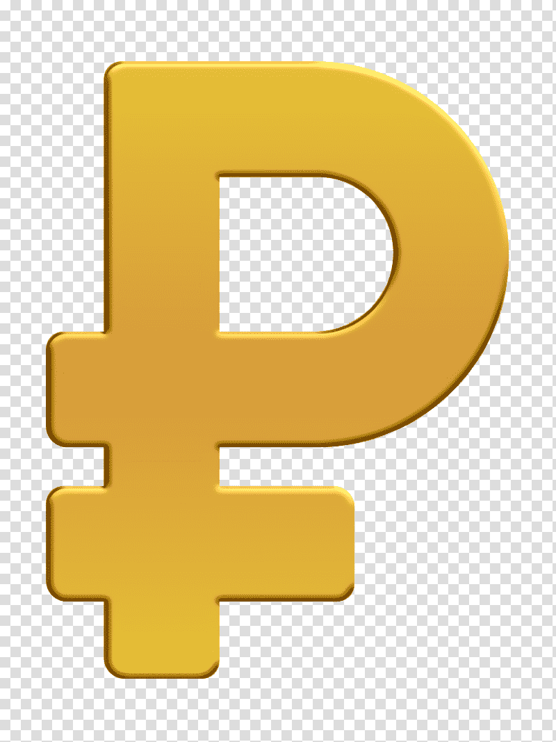 Money icon Russia icon Ruble icon, Yellow, Line, Meter, Number, Mathematics, Geometry transparent background PNG clipart