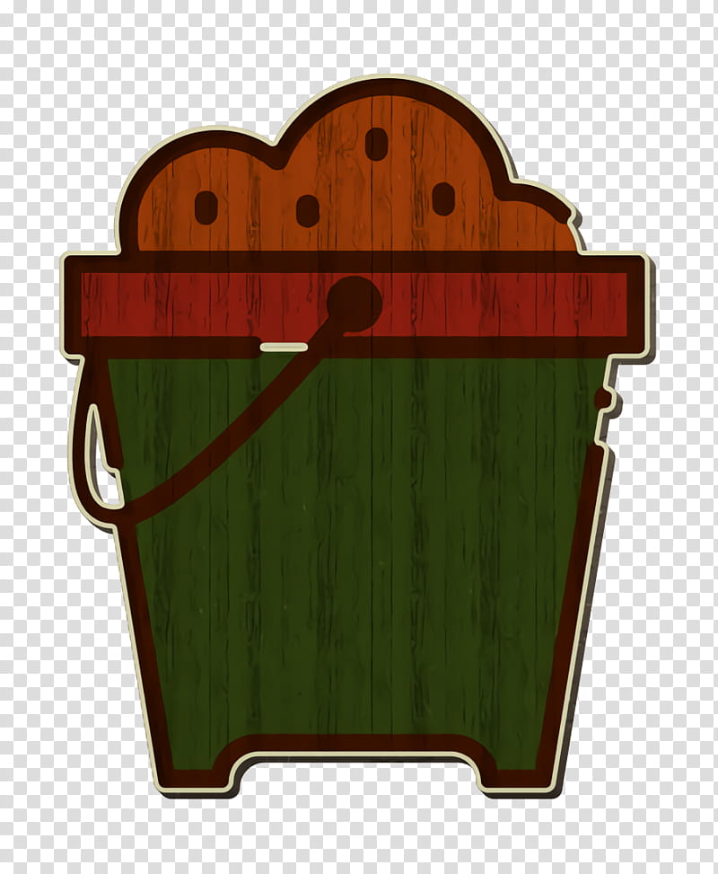 Summer icon Sand bucket icon, Maroon transparent background PNG clipart