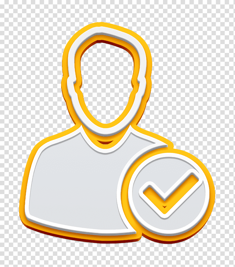 User avatar with check mark icon Admin icon technology icon, Logo ...