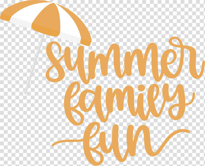 Summer Family Fun Summer, Summer
, Logo, Calligraphy, Yellow, Line, Meter transparent background PNG clipart
