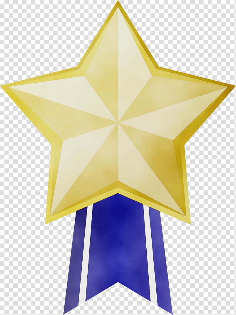triangle star star polygon geometric shape five-pointed star, Star Gold Medal Badge, Watercolor, Paint, Wet Ink, Fivepointed Star, Line, Geometry transparent background PNG clipart
