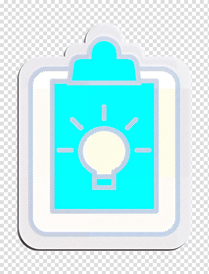 Creative icon Clipboard icon Business and finance icon, Turquoise, Aqua, Technology, Circle, Logo transparent background PNG clipart