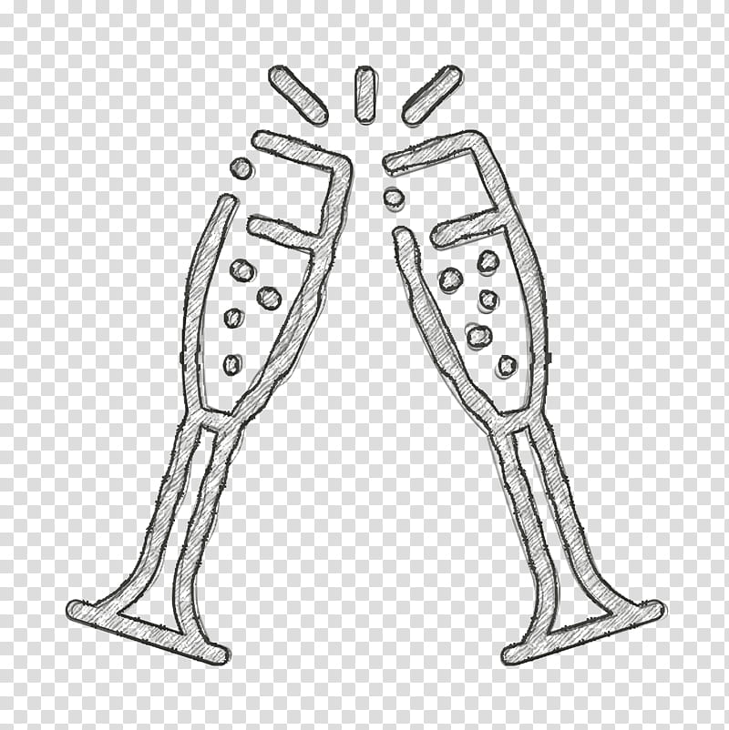 Wedding icon Cheers icon Toast icon, Leg, Line Art, Auto Part transparent background PNG clipart