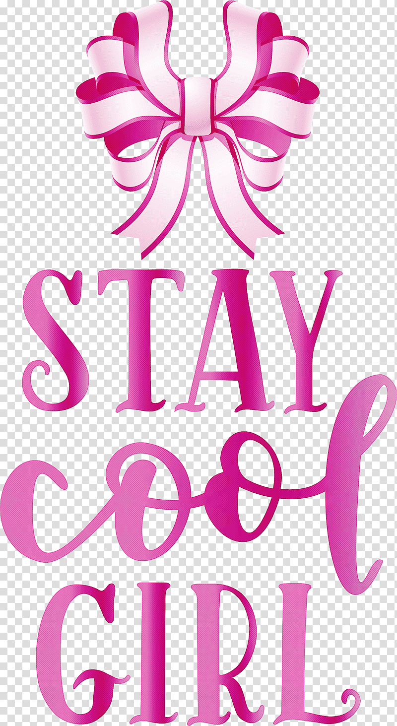 Stay Cool Girl Fashion Girl, Logo, Floral Design, Line, Meter, Ribbon, Geometry transparent background PNG clipart