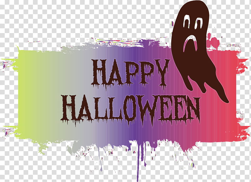poster logo banner font text, Happy Halloween, Watercolor, Paint, Wet Ink, M transparent background PNG clipart