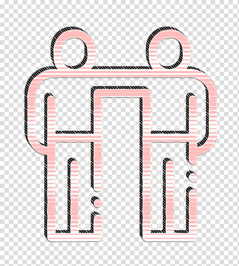 Shoulder to shoulder icon Friend icon Friendship icon, Meter transparent background PNG clipart