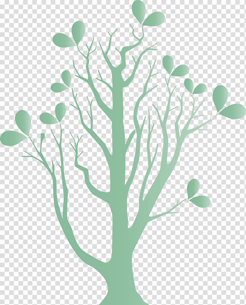 green branch leaf tree plant, Abstract Tree, Cartoon Tree, Tree , Plant Stem, Grass, Flower, Twig transparent background PNG clipart