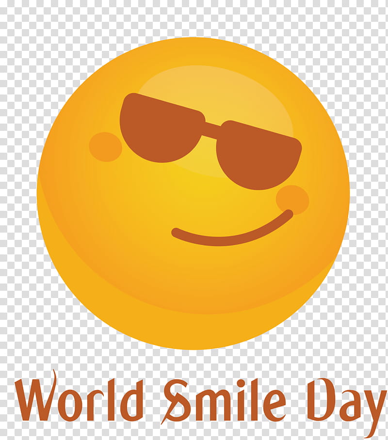 World Smile Day Smile Day Smile, Smiley, Emoticon, Yellow, Happiness, Meter, Glasses transparent background PNG clipart