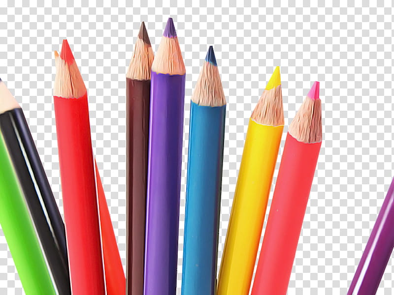 pencil office supplies writing implement material property colorfulness, Stationery, Crayon transparent background PNG clipart