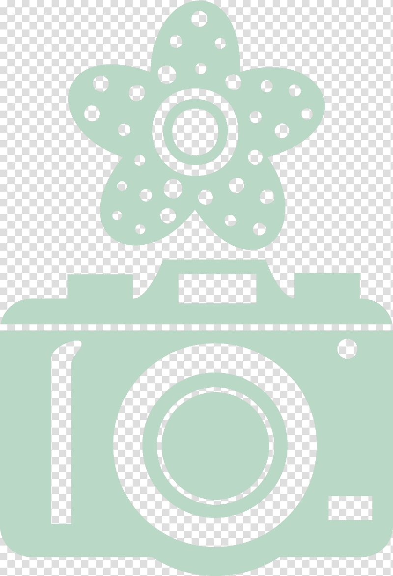 camera flower, Cartoon, Green, Line, Meter, Mathematics, Geometry transparent background PNG clipart