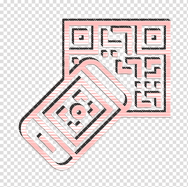 Scan icon Qr code icon Cashless icon, Line, Meter, Number, Mathematics, Geometry transparent background PNG clipart