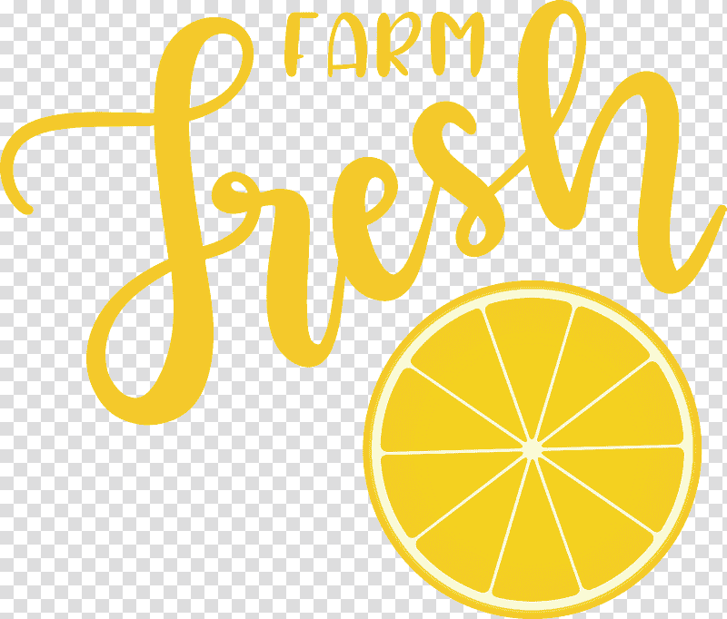 Farm Fresh Farm Fresh, Logo, Yellow, Lemon, Meter, Line, Fruit transparent background PNG clipart