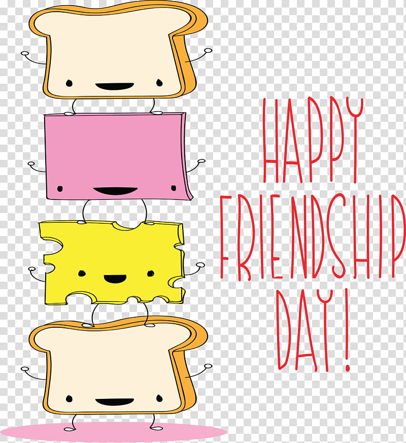 Friendship Day Happy Friendship Day International Friendship Day, Pink, Text, Line transparent background PNG clipart