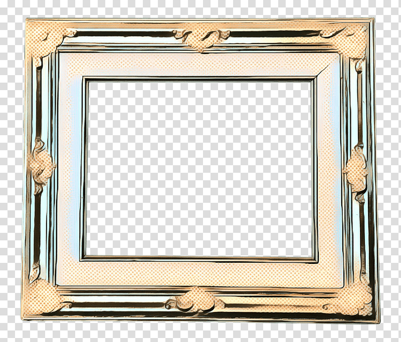 pop art retro vintage, Rectangle, Frames, Window, Interior Design, Brass, Square transparent background PNG clipart