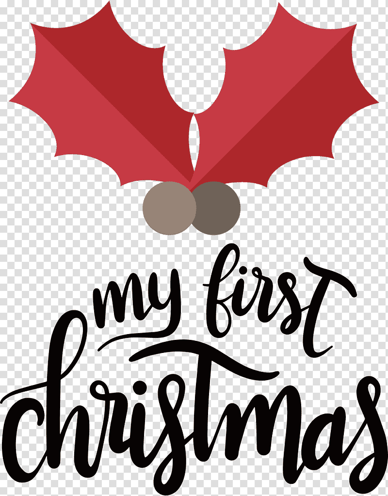 My First Christmas, Logo, Leaf, Flower, Meter, Mtree, Plants transparent background PNG clipart