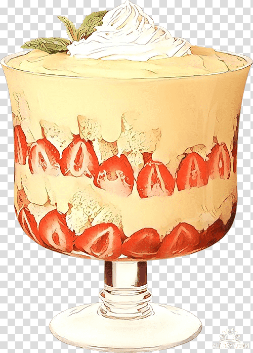 Ice cream, Cartoon, Trifle, Chocolate Cake, Sponge Cake, Milk, Dessert transparent background PNG clipart