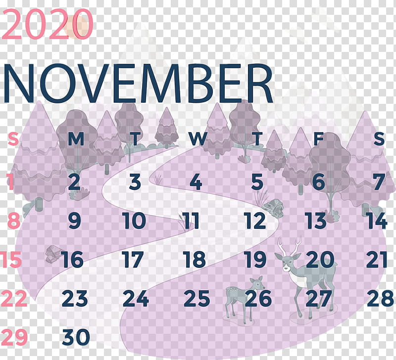 ohio pink m font bank area, November 2020 Calendar, November 2020 Printable Calendar, Watercolor, Paint, Wet Ink, Meter transparent background PNG clipart