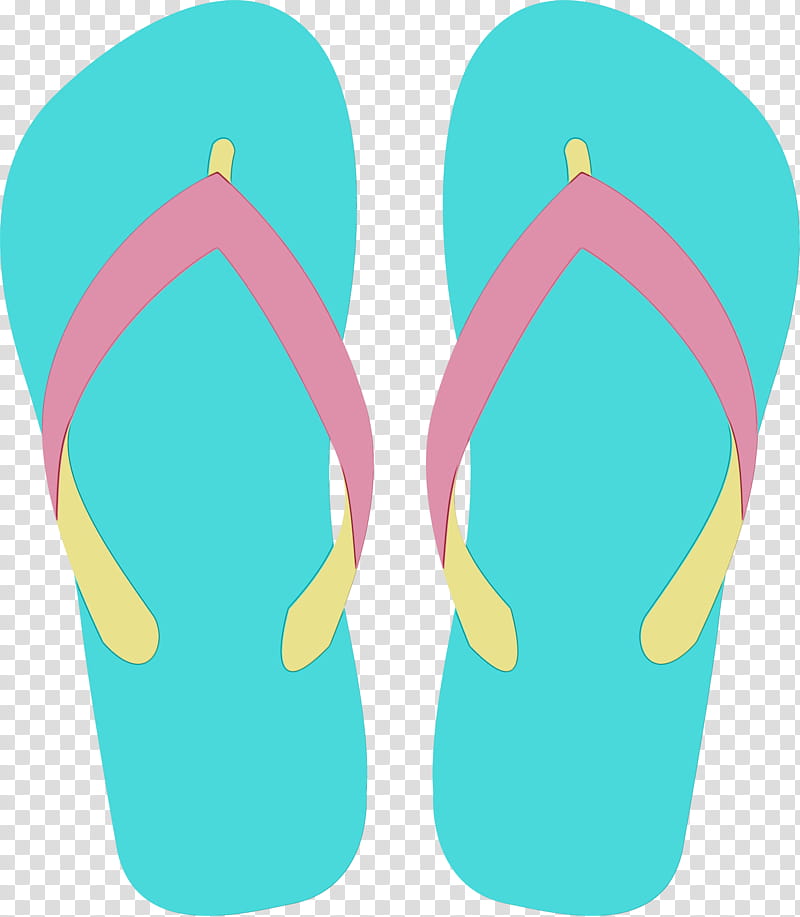 slipper sandal flip-flops shoe footwear, Watercolor, Paint, Wet Ink, Flipflops, Sneakers, Mens Sandal, Boot transparent background PNG clipart