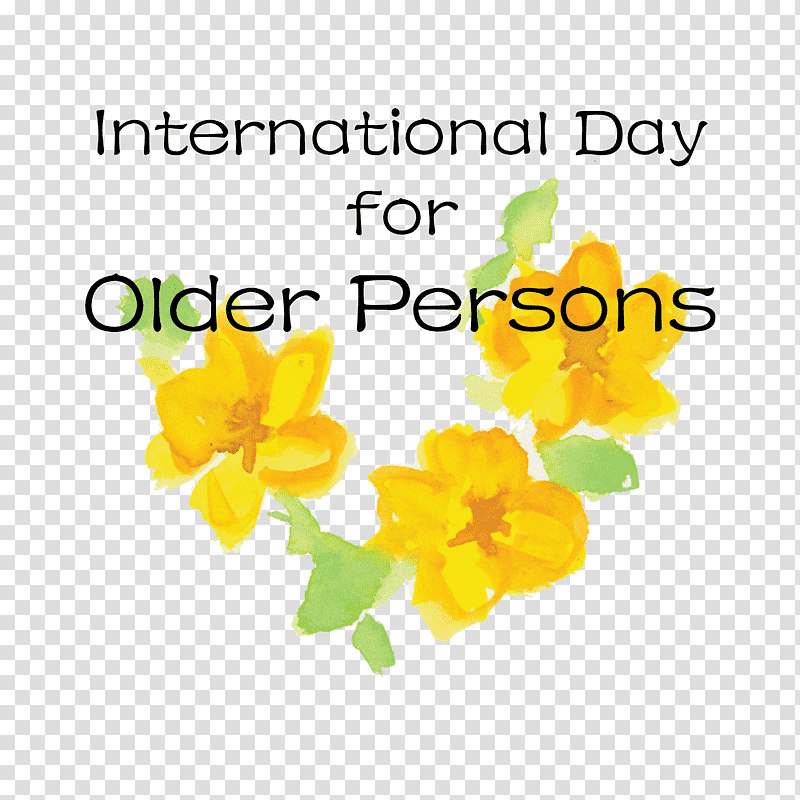 International Day for Older Persons, Cut Flowers, Petal, Yellow, Meter, Plant, Biology transparent background PNG clipart