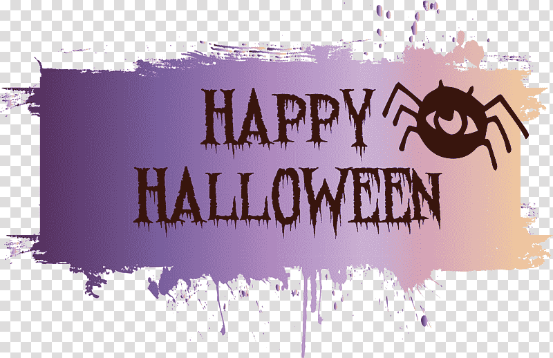 Happy Halloween, Poster, Logo, Banner, Text, M transparent background PNG clipart