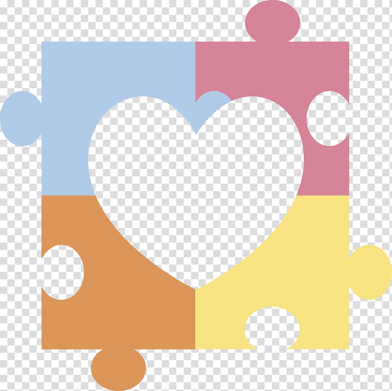 World Autism Awareness Day Autism Awareness, Heart, Yellow, Line, Love, Circle transparent background PNG clipart