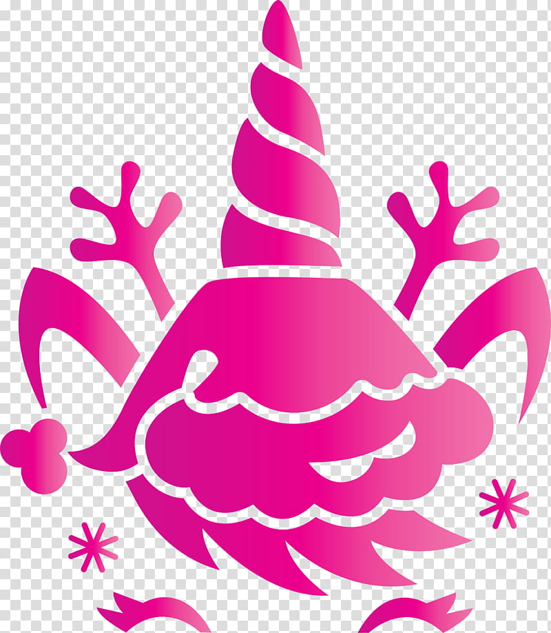 unicorn Christmas Unicorn, Pink, Magenta, Finger transparent background PNG clipart