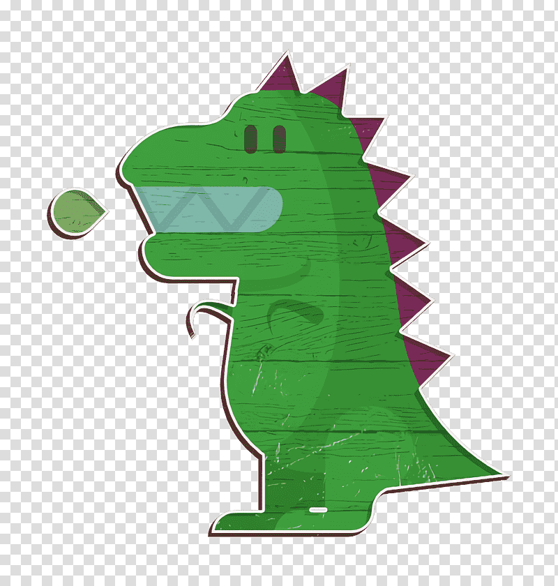 Fantastic characters icon Dinosaur icon, Green, Tree, Science, Biology, Character Created By transparent background PNG clipart