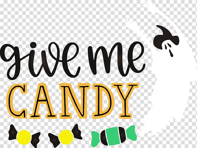 logo yellow line meter m, Give Me Candy, Trick Or Treat, Halloween , Watercolor, Paint, Wet Ink transparent background PNG clipart