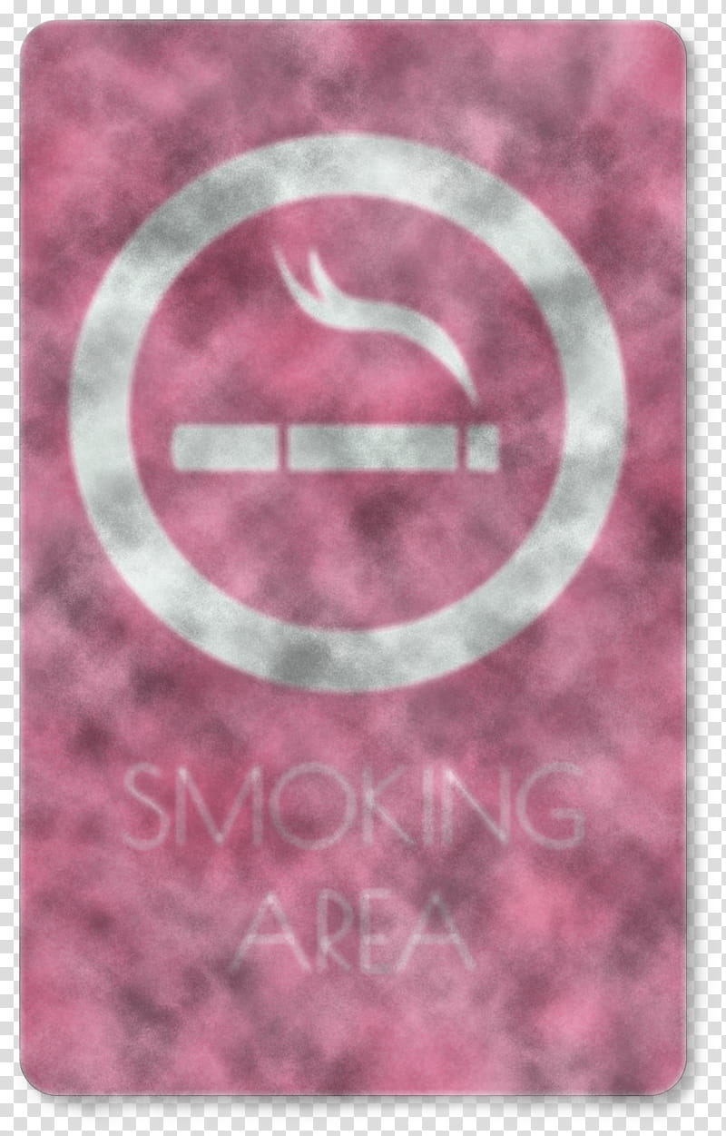 smoke area sign, Pink M, Meter transparent background PNG clipart