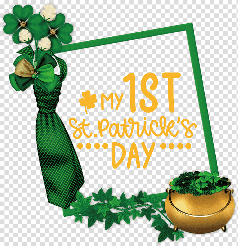 My 1st Patricks Day Saint Patrick, Saint Patricks Day, Irish People, Shamrock, March 17, Ireland, Holiday transparent background PNG clipart