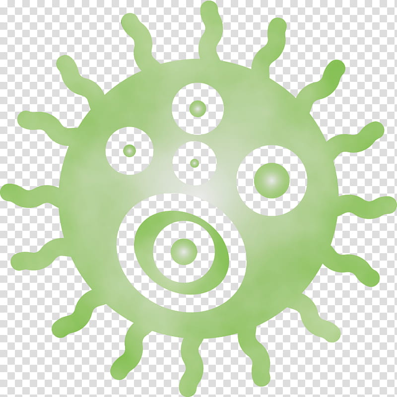 green circle, Bacteria, Germs, Virus, Watercolor, Paint, Wet Ink transparent background PNG clipart