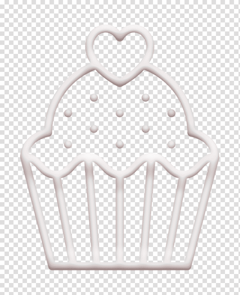 Saint Valentine Lineal icon Heart icon Lovely Cupcake icon, Food Icon, Royaltyfree, Candy transparent background PNG clipart