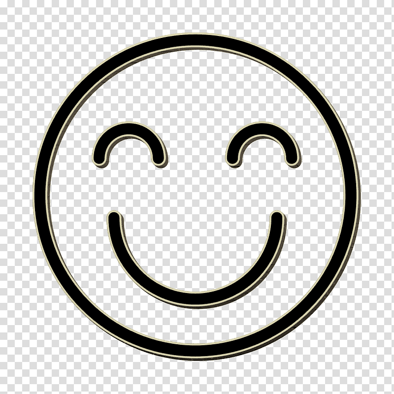 Happy icon Emoticons icon Smile icon, Smiley, Symbol, Text, Blaffetuur, Glazing, Door transparent background PNG clipart