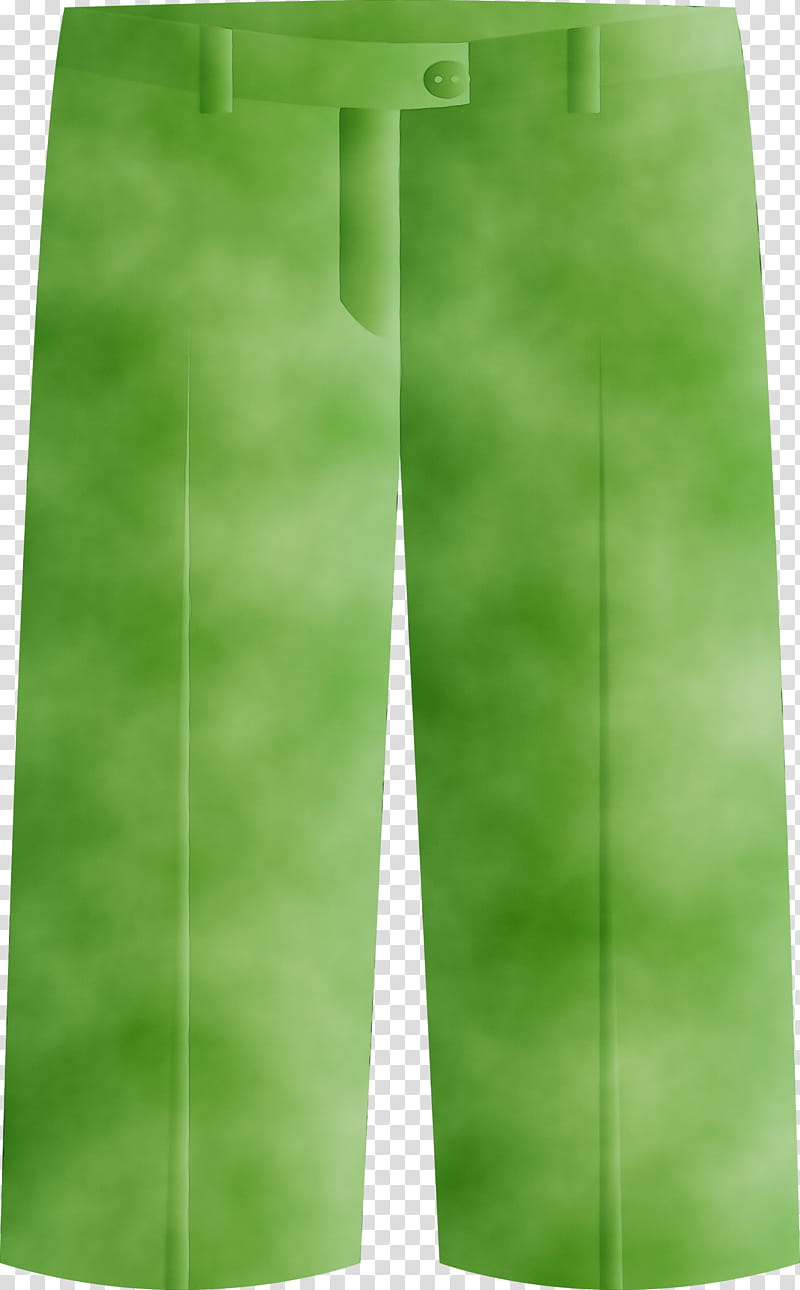 green clothing active pants sweatpant trousers, Watercolor, Paint, Wet Ink, Textile, Sportswear transparent background PNG clipart