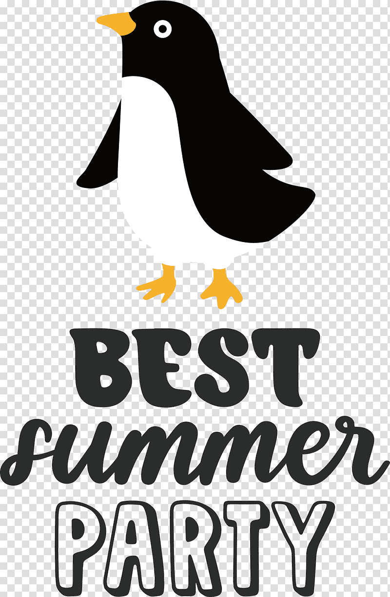 Best Summer Party Summer, Summer
, Penguins, Birds, Logo, Flightless Bird, Beak transparent background PNG clipart