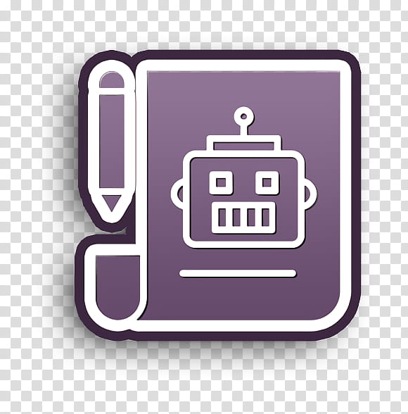 Plan icon Robot icon Robots icon, Violet, Purple, Line, Technology, Logo, Square, Rectangle transparent background PNG clipart