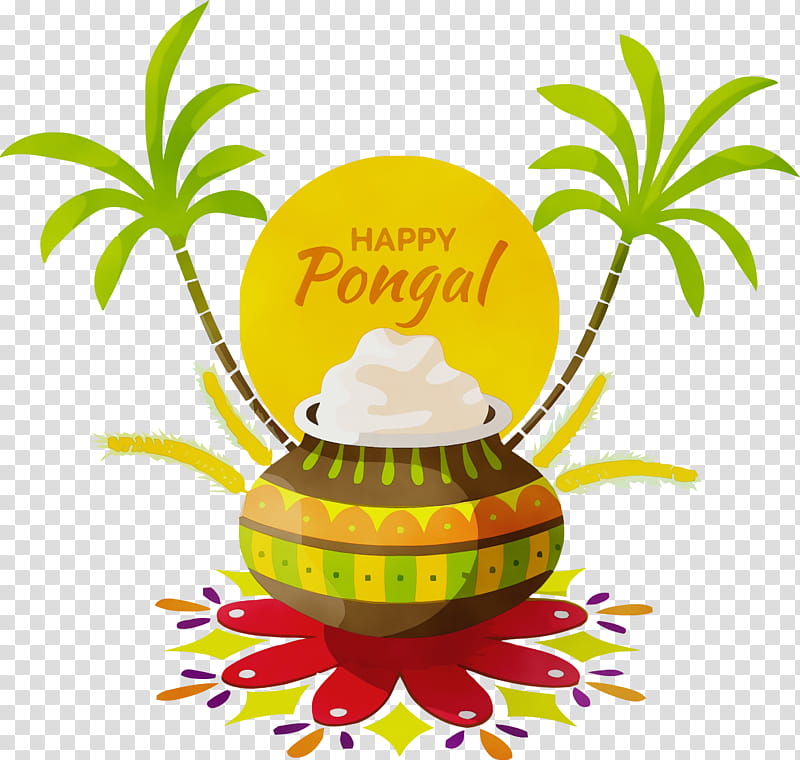 Makar Sankranti, Pongal, Watercolor, Paint, Wet Ink, Mattu Pongal, Festival, Harvest Festival transparent background PNG clipart