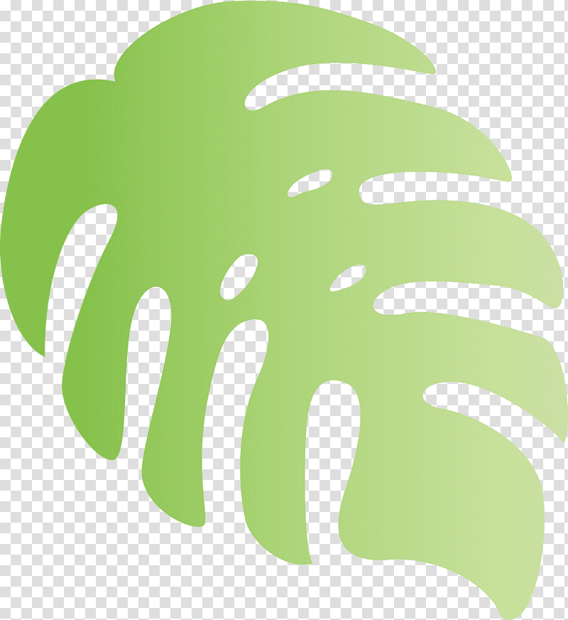 monstera tropical leaf, Logo, Green, Meter, Tree, Hm, Plants transparent background PNG clipart