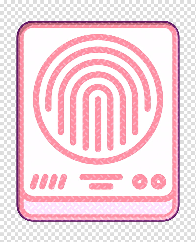 Data Protection icon Tools and utensils icon Fingerprint icon, Pink, Line, Circle, Rectangle, Logo, Label transparent background PNG clipart