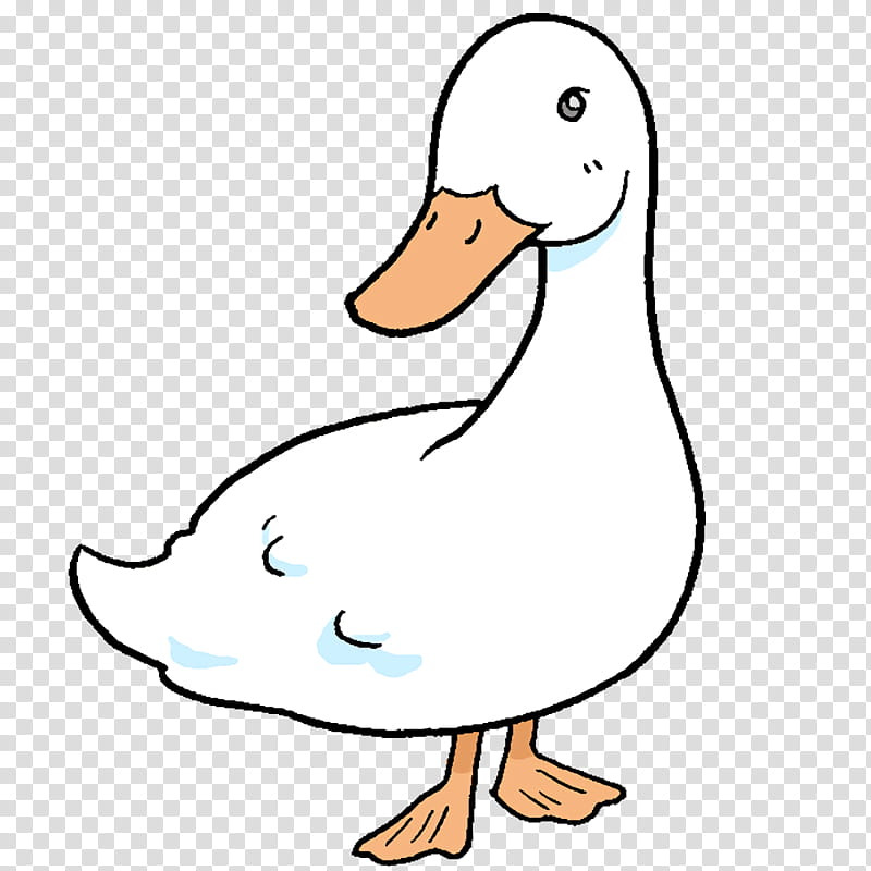 duck goose line art cartoon beak, Area, Meter transparent background PNG clipart