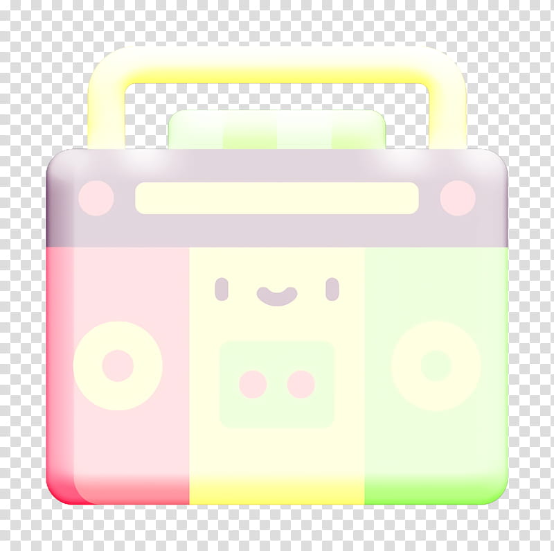 Radio icon Reggae icon Boombox icon, Portable Media Player, Rectangle, Pink M, Meter, Media Player Software transparent background PNG clipart