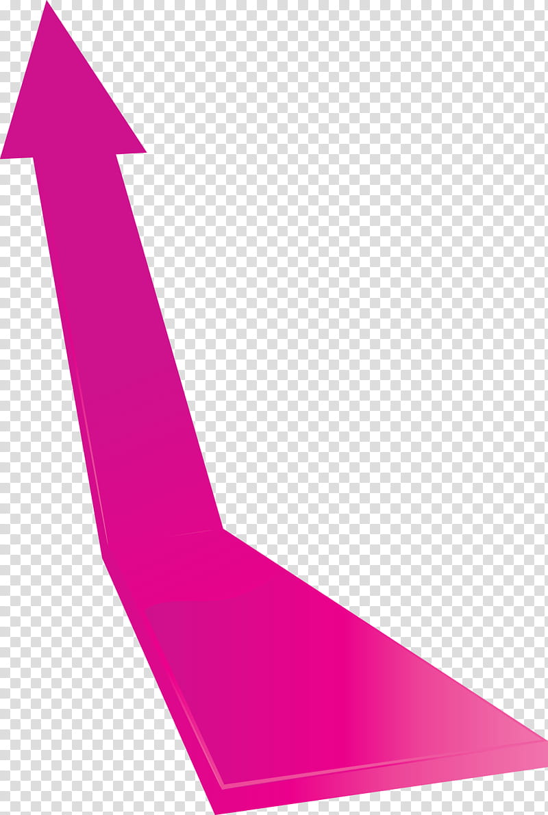 Rising Arrow, Pink, Magenta, Line transparent background PNG clipart